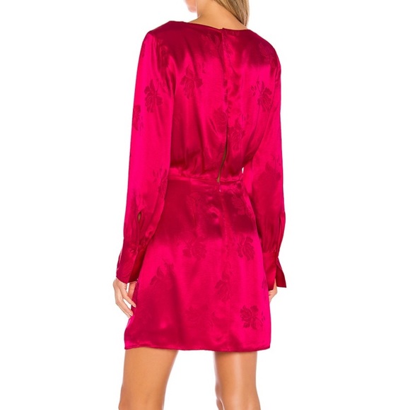 Floral Jacquard Dress - Retro Pink - Size 8 - Picture 6 of 8